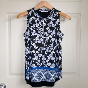 Ricki's Paisley Floral Print Tank Top Blouse Sleeveless Womens Size Medium